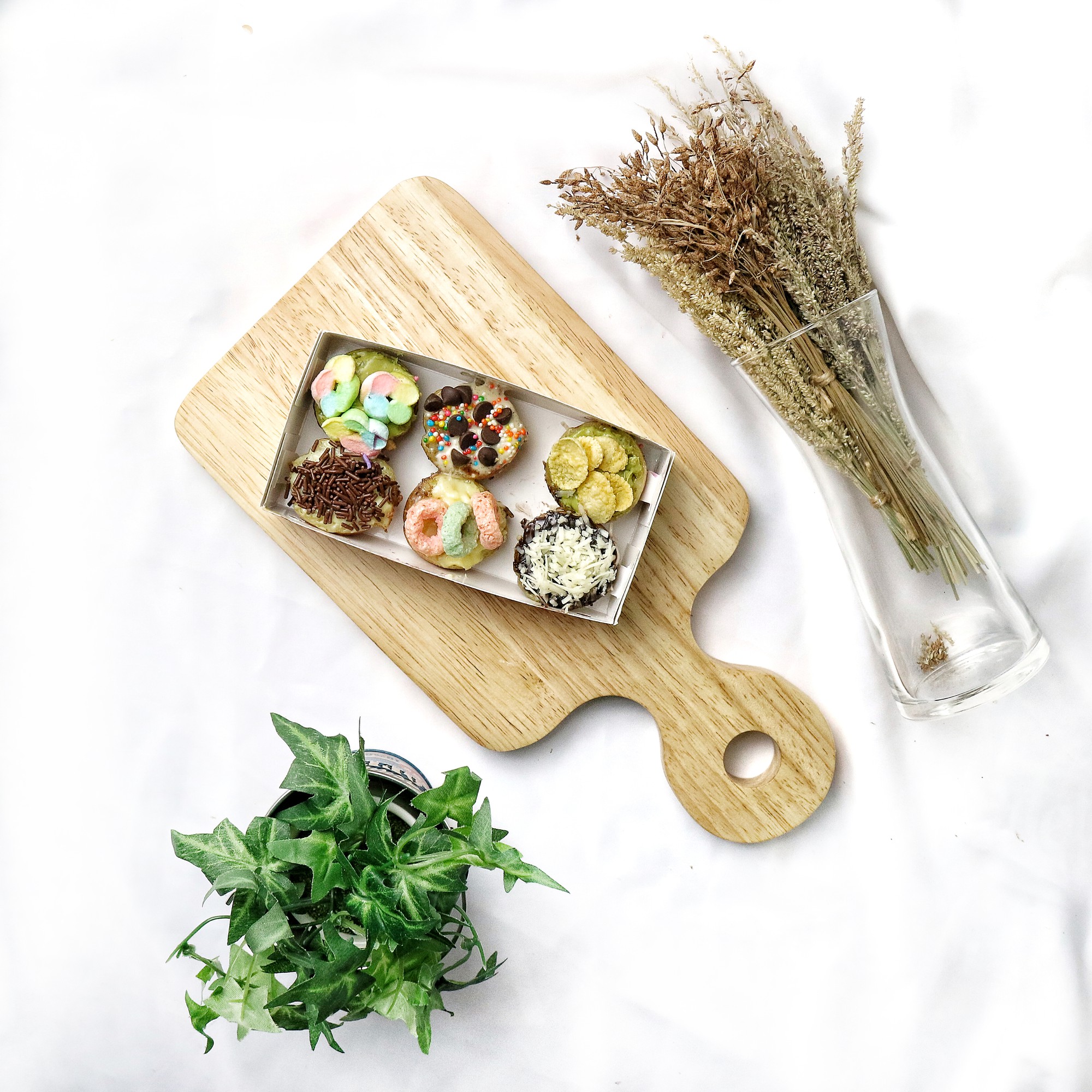 Plated seasonal starter with herbs